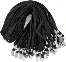 200 Pieces Lanyards Bulk with Clip Flat Neck Lanyard Badge Lanyard with Swive...