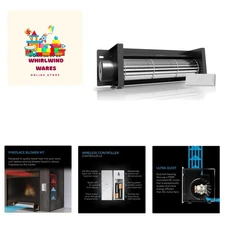 Energy-Efficient AIRBLAZE S12 12” Universal Fireplace Fan with Wireless Control