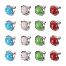 80Pcs Rivets Metal Rivets for DIY Projects and Accessories