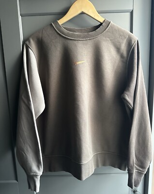 Nike Metallic Swoosh Colour Block Cosy Sweatshirt Size Small UK