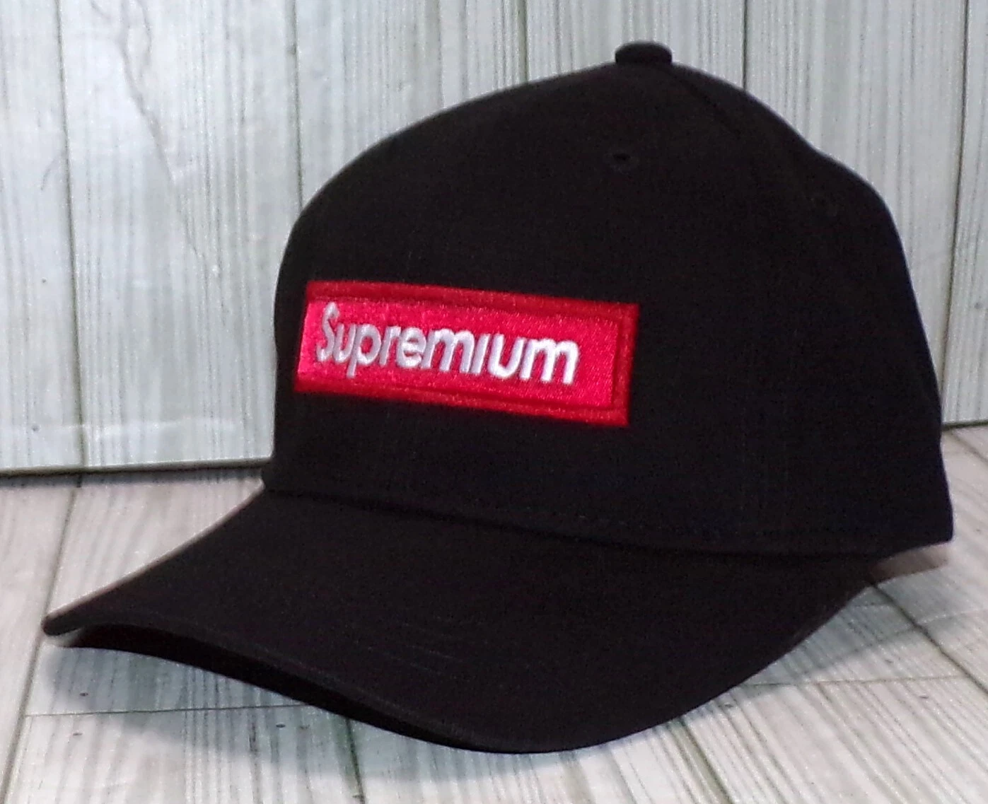 CASQUETTE DE BASEBALL NAS NOIRE SUPREMIUM NEUVE SANS ÉTIQUETTES CHAPEAU SANGLE COUVERCLE ARRIÈRE Supreme 