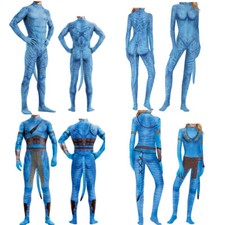 Avatar 2 The Way of Water Jack Sully Jumpsuit With Tail Adult Bodysuit Zentai