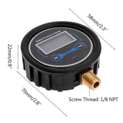 Digital manometer reifenfüller Druckprüfer 200 psi unten Druckgrenze Tool - Bild 7 von 7