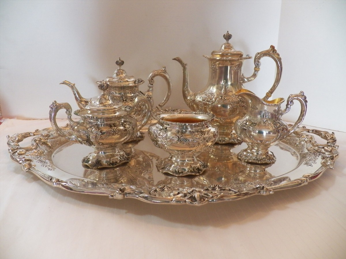 REED & BARTON FRANCIS 1ST STERLING SILVER TEA/COFFEE SET W REED & BARTON FRANCIS 1ST STERLING SILVER TEA/COFFEE SET W