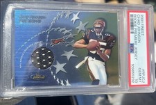 2001 Topps Finest Chad Johnson Rookie Premiere Worn Pc Jersey PSA 10 RARE POP 2