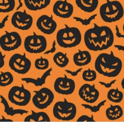 Halloween All Canvas bucket / tote / bag - Pumpkins - Picture 2 of 2