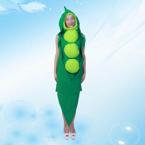 Women's Pea Pod Costume Adults Green Halloween Cosplay Peashooter eBay
