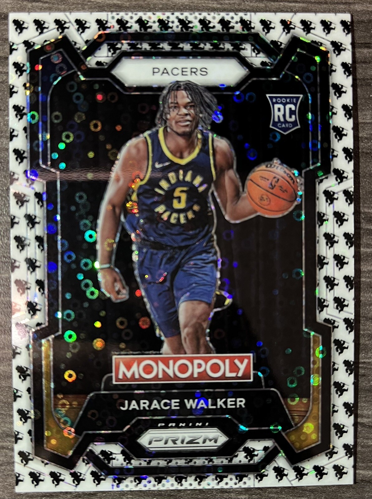 2023-24 Panini Prizm Monopoly Monopoly Man Black and White #36 Jarace Walker