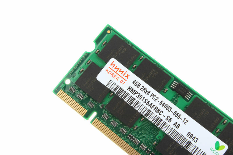 Lotto Memoria RAM Hynix DDR2 SO-DIMM 2GB/4GB/8GB PC2-6400 800MHz Per Laptop Dell