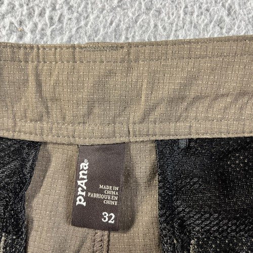NEU PrAna Shorts Herren 32 braun Chino atmen Netz Kordelzug Golf Outdoor Strand - Bild 3 von 11