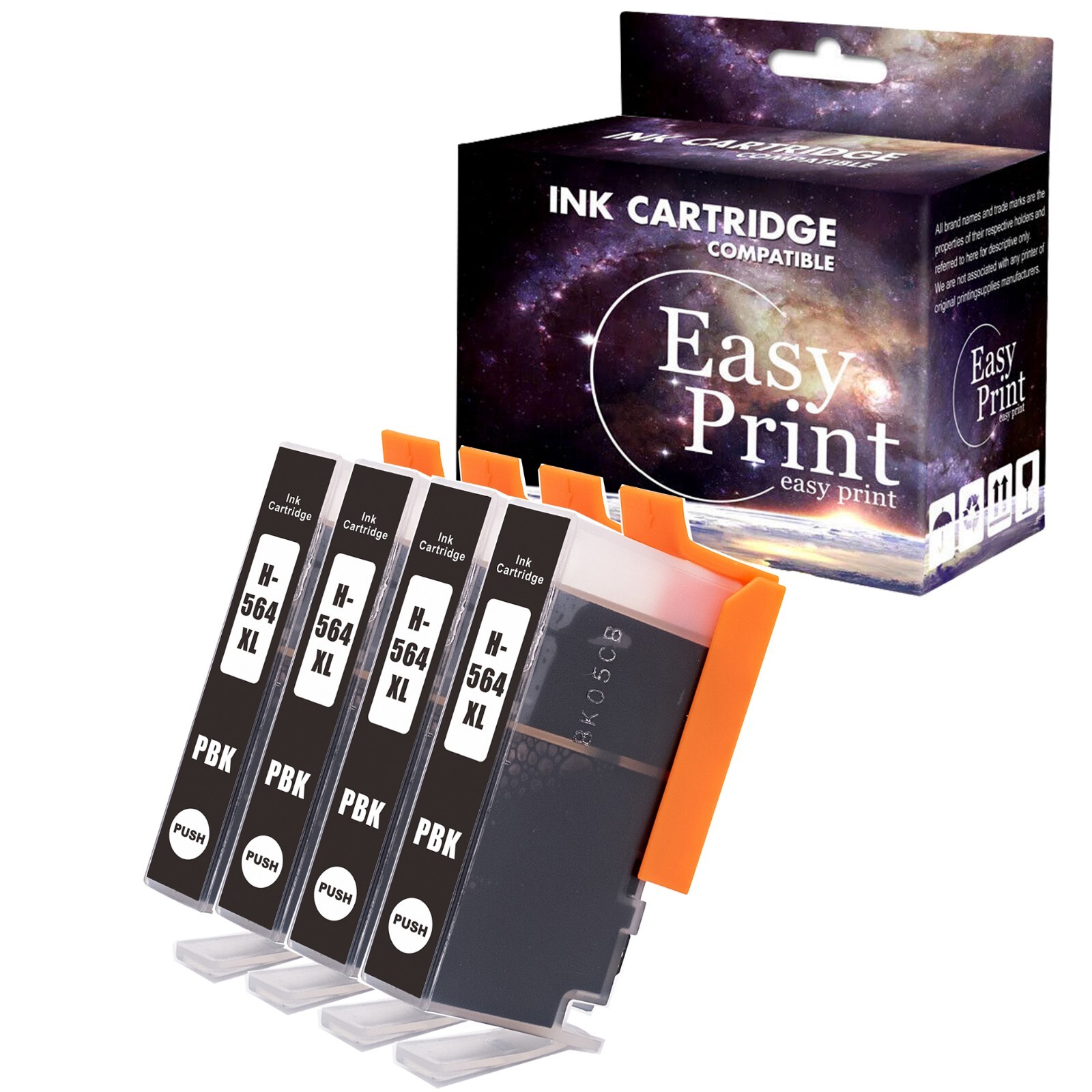 4PK 564XL PB 564 Ink Cartridge for PhotoSmart C5393 C6300 C6375 Printer