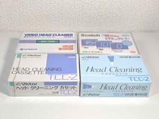   SEALED x 4  Victor HITACHI Scotch Video Head Cleaner Cleaning Tape for VHS-C