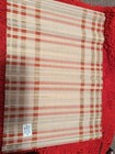 LMH Home Handmade Straw Placemats 6 Pack 13x9" Tan/Red