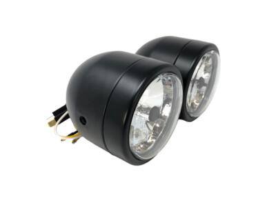 Highway Hawk High Beam Headlight Set ''Shin Yo 3 1/2 Inch'' Black with E-Mark