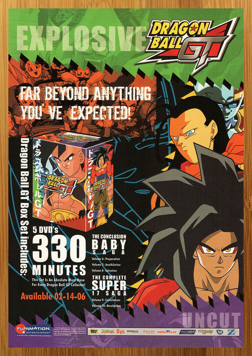 2006 Dragon Ball GT DVD Box Set Vintage Print Ad/Poster 2006 Dragon Ball GT DVD Box Set Vintage Print Ad/Poster