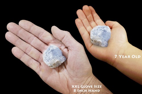 Celestite 2" 2-4 Oz Natural Metaphysical Raw Throat Chakra Healing Raw Gemstone - Picture 3 of 4