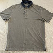 Travis Mathew Mens XL Short Sleeve Polo Shirt Gray