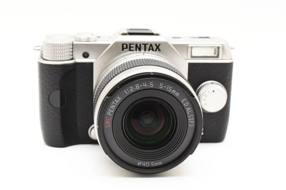 Cámara digital PENTAX Q10 12,4 MP plateada lente de 5-15 mm usada de JAPÓN [11 disparos] Foto 3 de 4