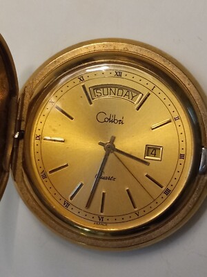 Colibri Quartz Pocket Watch Gold Pocket Watch Calibri Quartz Gold