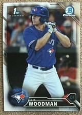2016 Bowman Draft Picks & Prospects Chrome J.B. Woodman Toronto Blue Jays