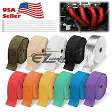 Motorcycle Protection Header Exhaust Thermal Heat Wrap Ties 2" inches 50' feet