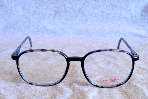 royal couture eyeglass frames rc97 grey/tortoise 53-17-145 made in france