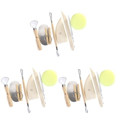  Set of 3 Maschine Lufttrockener Ton Ton-Skulpturwerkzeug-Set