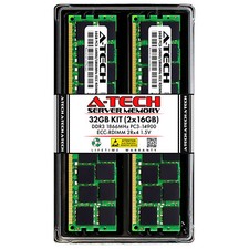 32GB 2x 16GB PC3-14900R RDIMM Supermicro X9DBL-3 X9DRD-EF X9DRT-HIBFF Memory RAM