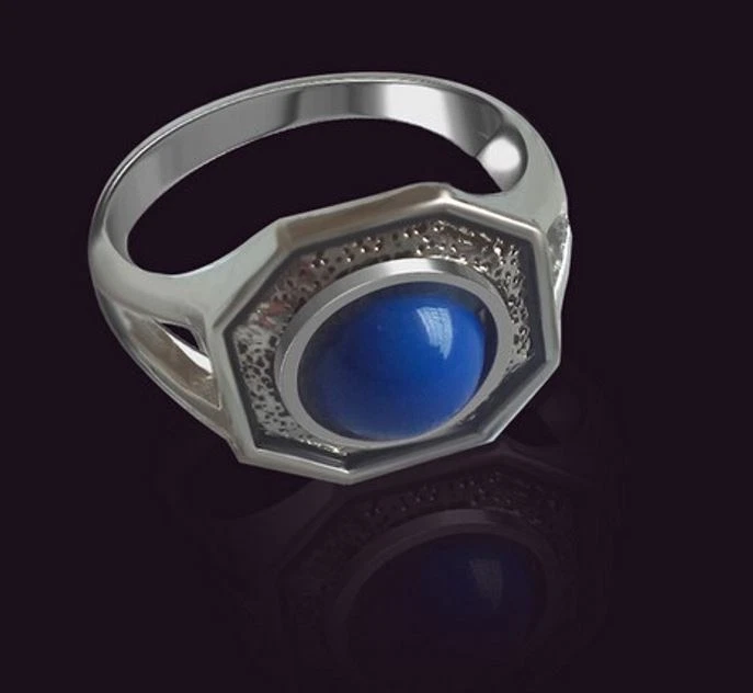 The Vampire Diaries, Elijah Rebekah Mikael Finn, Antique Silver Daylight Ring - Image 3 of 3