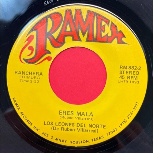 Los Leones Del Norte El Fiscal Federal / Eres Mala 45 Latin Ramex 882 - Picture 2 of 6