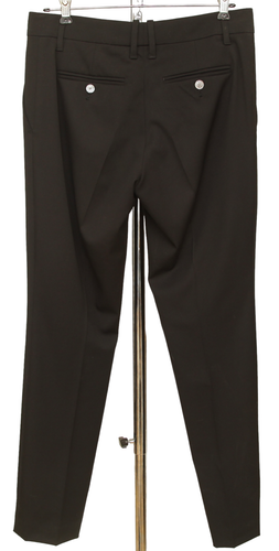 GUCCI Hose schwarz Hose gerades Bein klassische Taschen Bügelfalte Reißverschluss Wolle Gr. 40 - Bild 3 von 7
