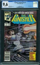 Punisher Limited Series #1 CGC 9.6 RARE NEWSSTAND! 1986 White! N3 216 cm bin