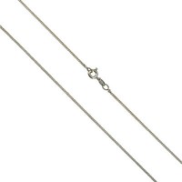 Halskette Aus 925/- Sterling Silber Rhodiniert Panzerkette 42Cm Lang Neu V Kette