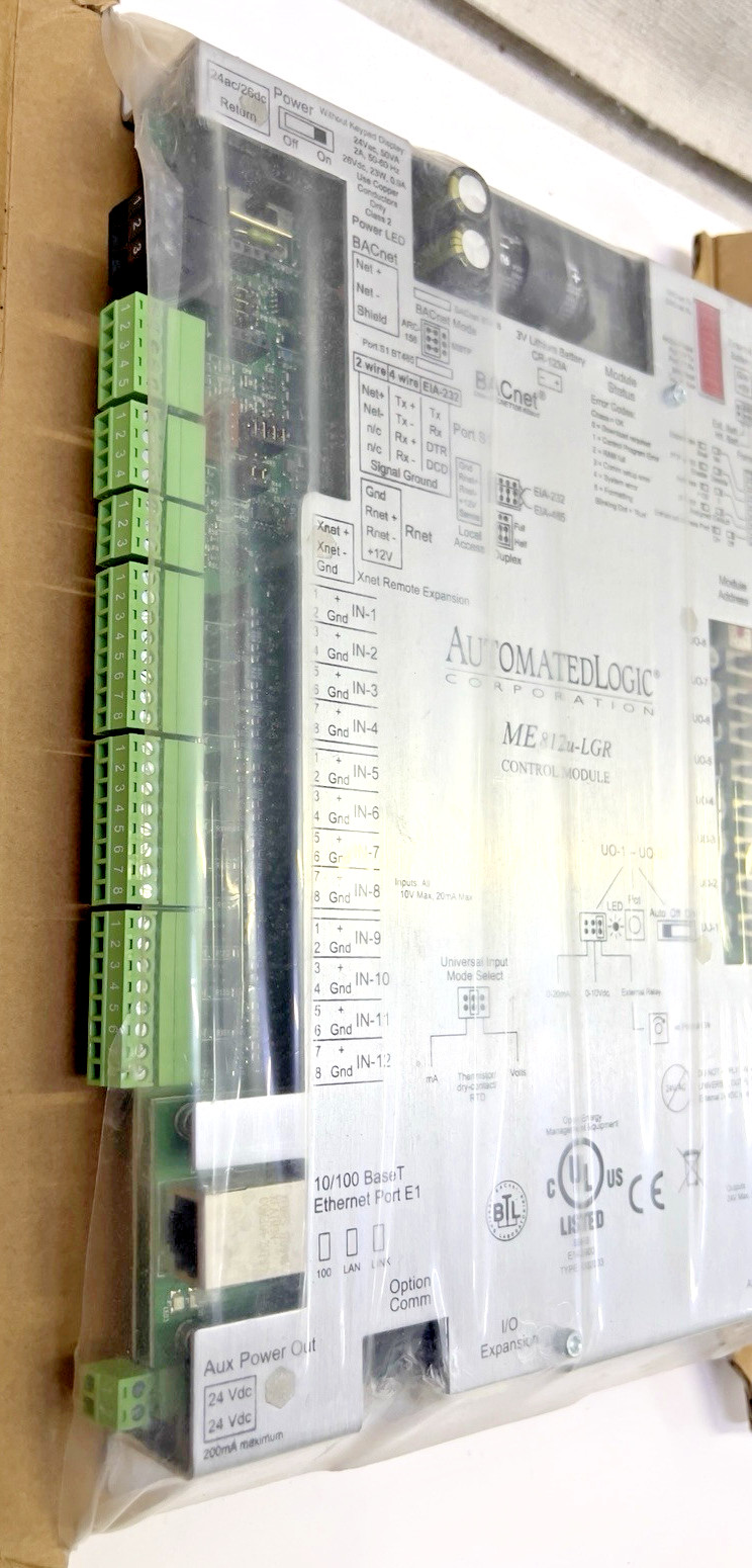 NEW AUTOMATED LOGIC ME812U-LGR  CONTROL MODULE BACNET