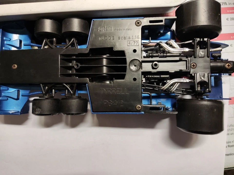 POLISTIL TYRREL P.34/2 F1 GG3 Scala 1/16 Patrick Depailler 1976 # 4 VINTAGE - Immagine 3 di 4