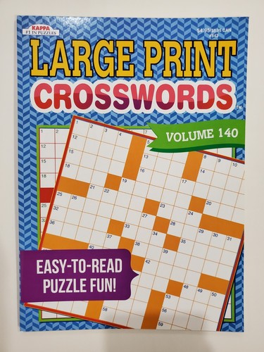 Large Print Crosswords Puzzle Books Kappa Games,Search,Hunt~ Pick up to 20 Vols - Imagen 30 de 123