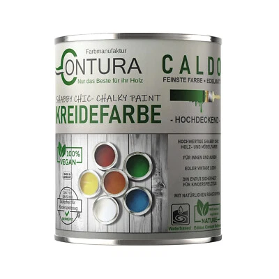 CONTURA FARBMANUFAKTUR Kreidefarbe BeGreen Shabby Chic Möbellack Lack Möbel Farbe Holzlack Natur 100ml
