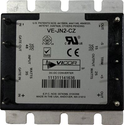 Vicor DC-DC Converter VI-JN2-CZ-ND 1.67A 15V 25W