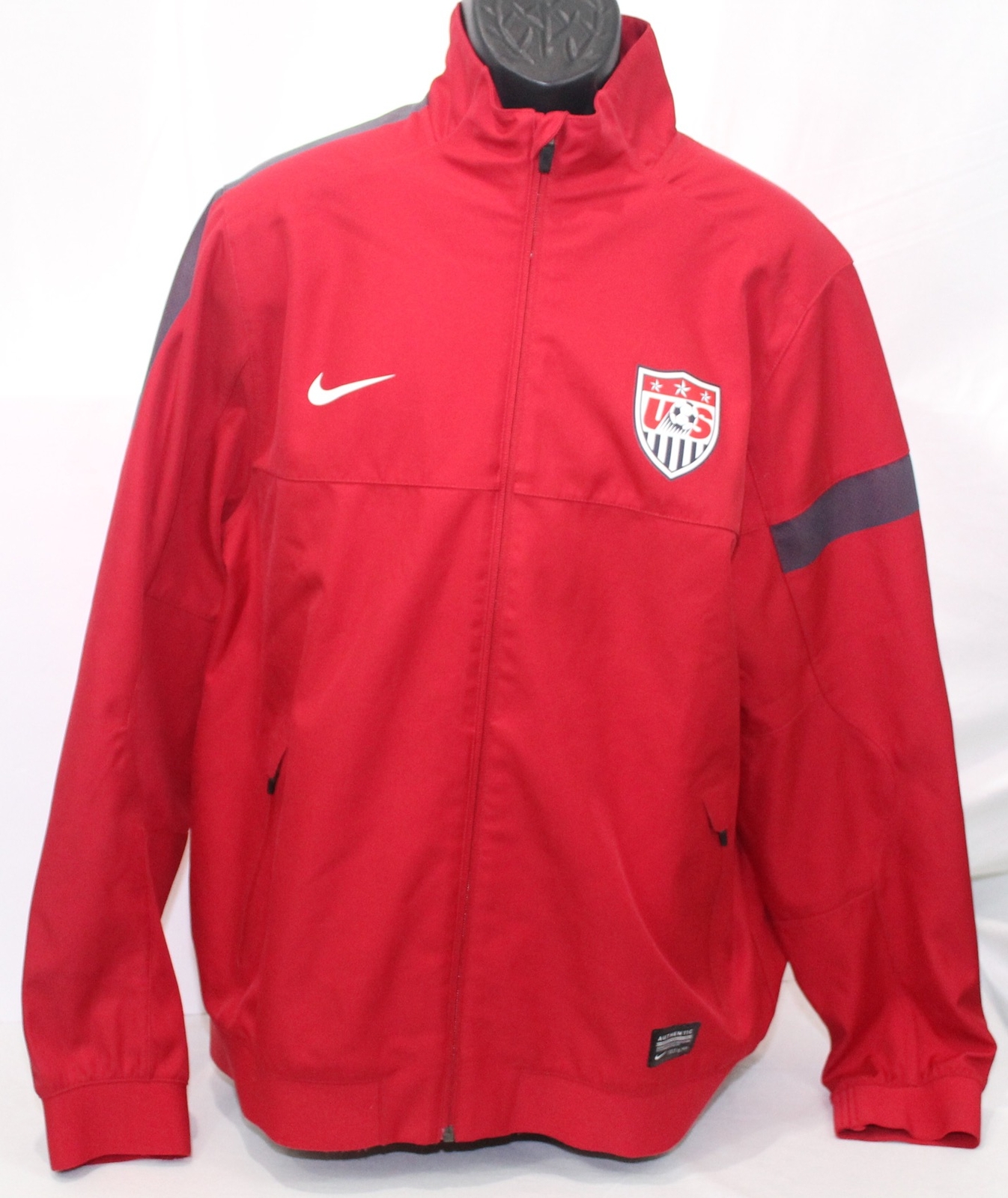 Nike Team USA Soccer National Sideline Jacket Red Nav… Gem
