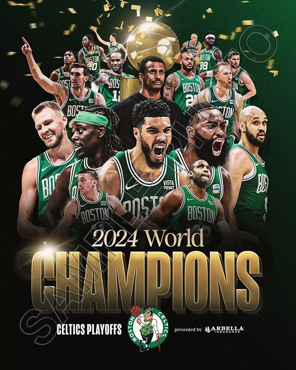 2023-2024 Boston Celtics 2024 NBA Champions Team Composite 8x10