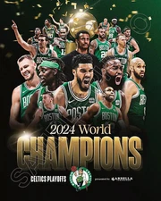 2023-2024 Boston Celtics 2024 NBA Champions Team Composite 8x10 Vertical Photo