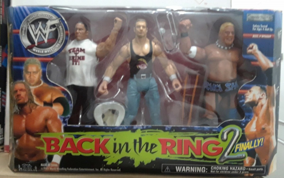 WWF Jakks Back in the Ring 2 Finally - The Rock, Triple H WWF Jakks Back in the Ring 2 Finally - The Rock, Triple H