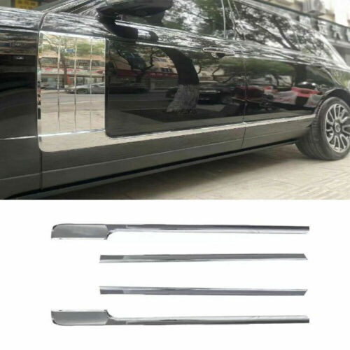 4Pcs Chrome Door Side Body Molding Trim Strip Kit For Range Rover L405 2013-2021 - Afbeelding 1 van 5