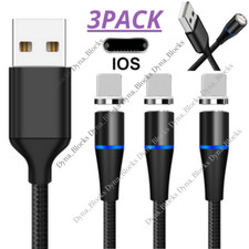 3X Magnetic Fast Charging USB Cable Charger 3/6FT For iPhone 14 13 12 11 XR XS X