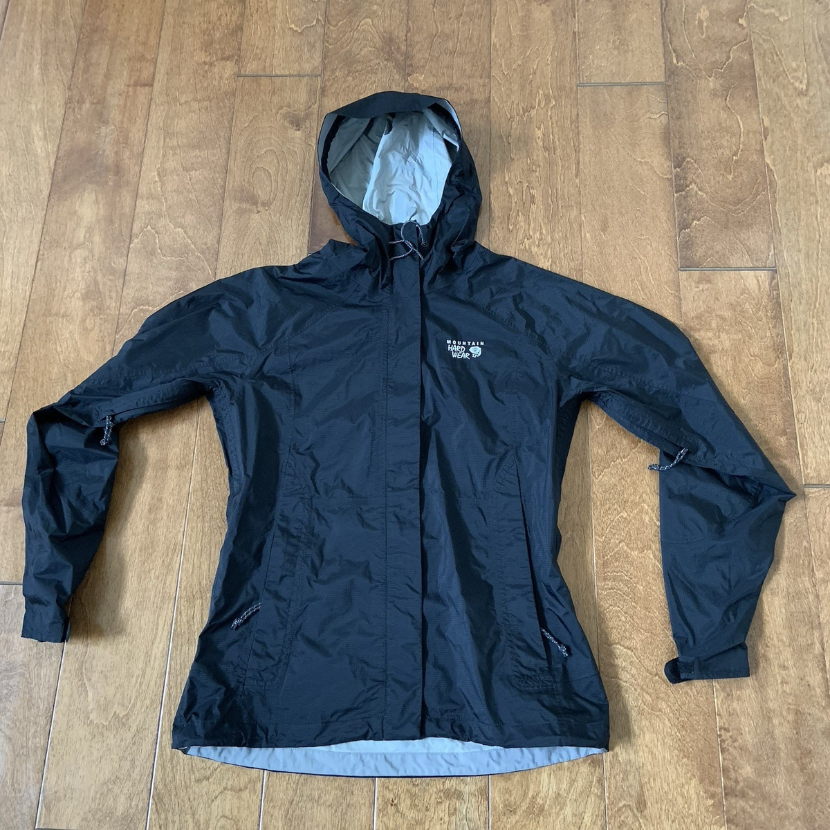 Mountain Hardwear Dry Q. Women's size SMALL Black Windbreaker Rain