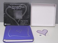 new Creative Memories Scrapbook The Triumph Album 7x7 Purple Silver Heart IN BOX