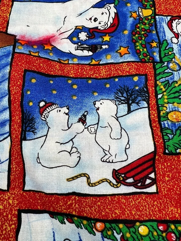Chaleco Chaleco Estampado Reversible Coca Cola Oso Polar Feliz Navidad Talla S/M Foto 2 de 4