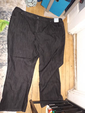Liz  Me Classic Fit women's black jeans w/embellishments size 30W NWT 