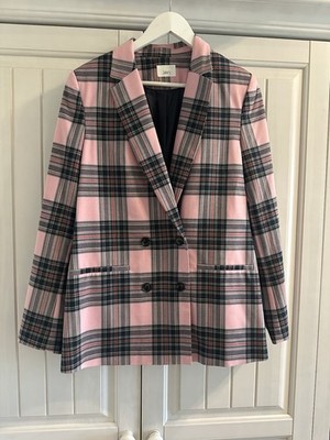 Blazer von Jake s, rosa kariert, Gr. 40, neu