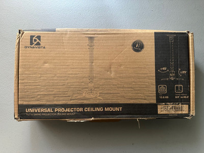 DYNAVISTA Full Motion Universal Ceiling Projector Mount Bracket WHITE